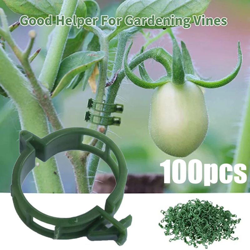 Gardening Tools Holder - 100 PCS/ Plant Support Clip Plastic