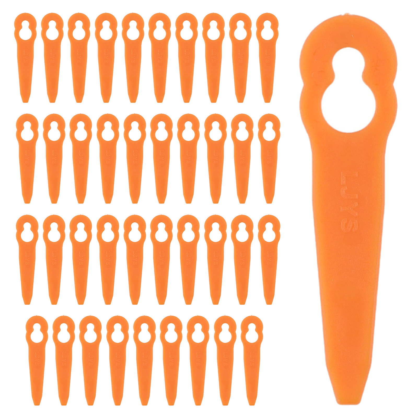 40pcs Plastic Lawn Mower Blade - Gardening Tools Quality ulasan dan harga