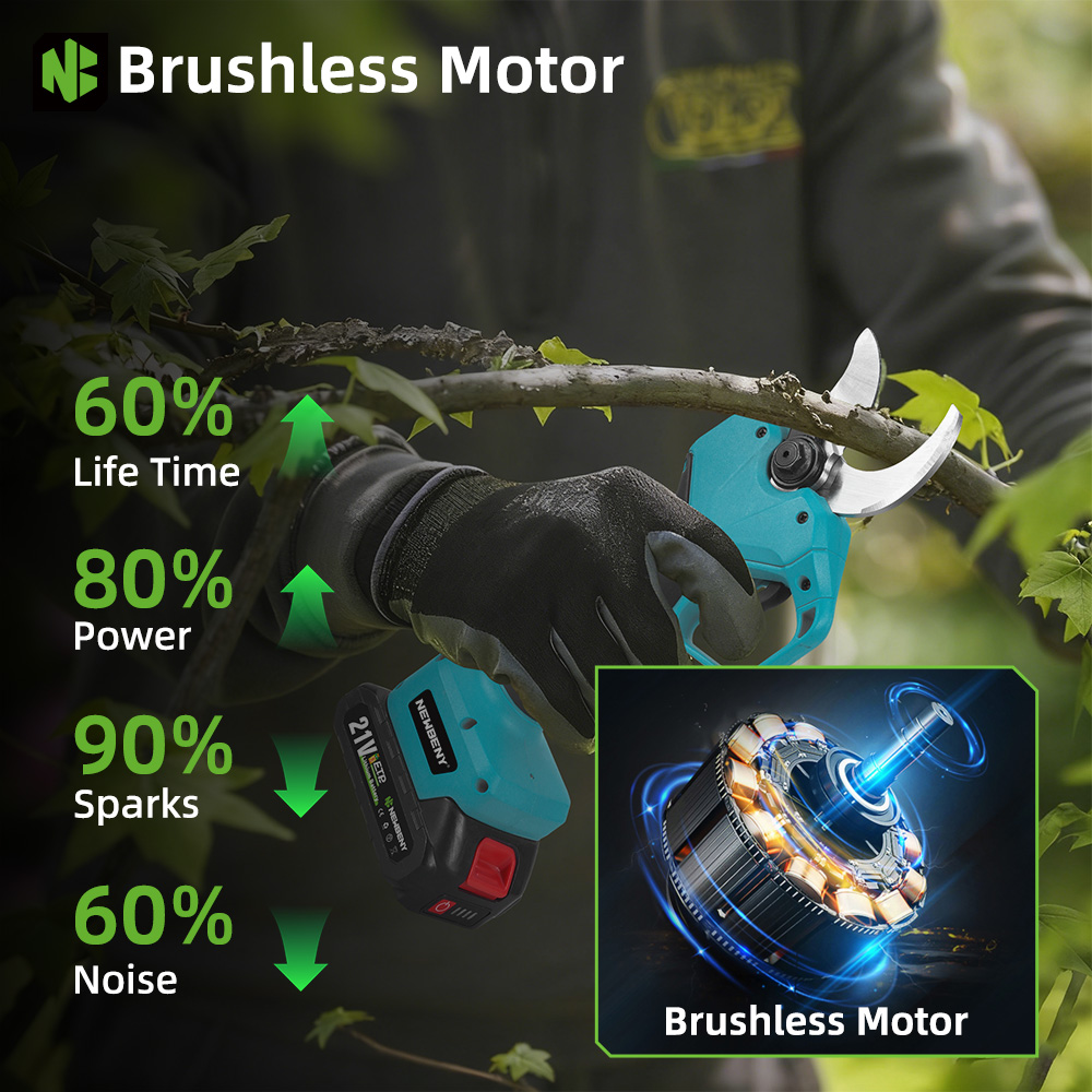 NEWBENY 65MM Cordless Electric - Gardening Tools Scissors ulasan dan harga