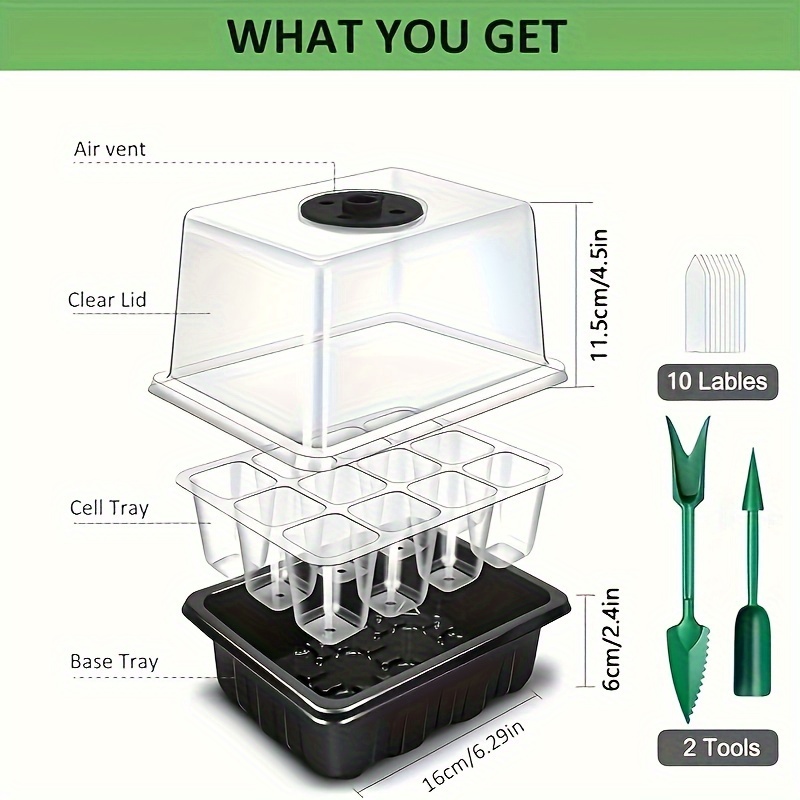 1/2/3-Pack 12/24/36-Cell Seed  - Led Grow Light ulasan dan harga