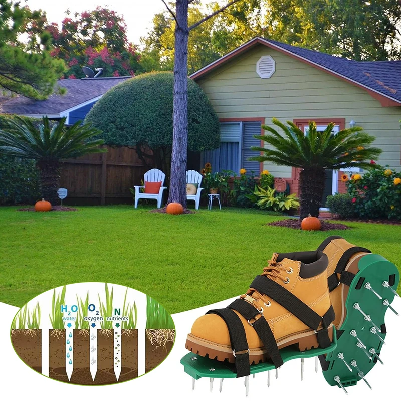 1 Pair Lawn Aerator Sandals Gr - Gardening Tools Revit ulasan dan harga