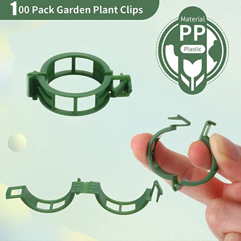 100 PCS/ Plant Support Clip Pl - Gardening Tools Holder ulasan dan harga