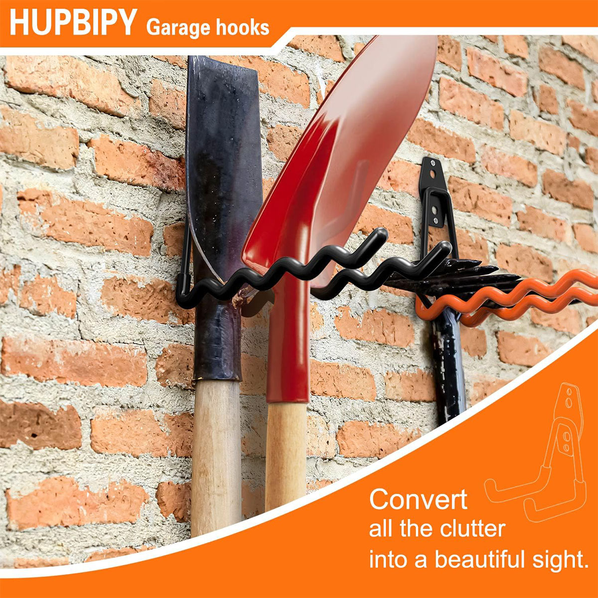 Garage Storage Utility Hooks,G - Gardening Tools Organiser ulasan dan harga